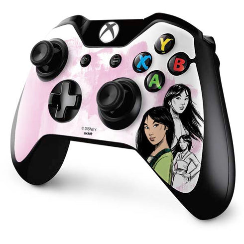 Disney Princess Mulan Sketch Xbox One Controller Skin