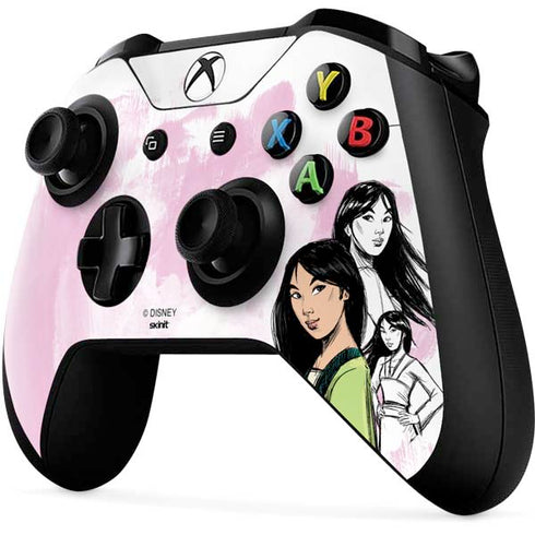 Disney Princess Mulan Sketch Xbox One X Controller Skin