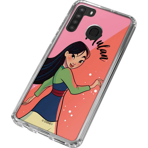 Disney Princess Mulan Art Galaxy A21 Clear Case