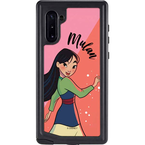 Disney Princess Mulan Art Galaxy Note 10 Waterproof Case