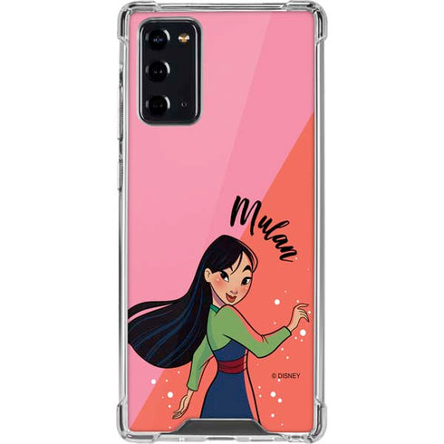 Disney Princess Mulan Art Galaxy Note20 5G Clear Case