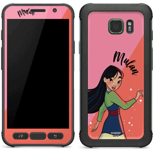 Disney Princess Mulan Art Galaxy S7 Active Skin