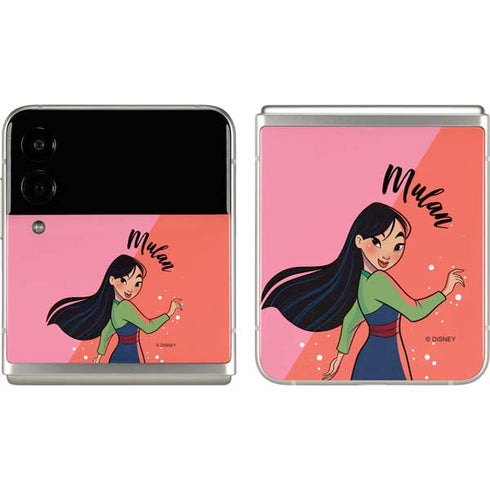 Disney Princess Mulan Art Galaxy Z Flip3 5G Skin