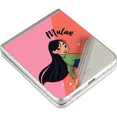 Disney Princess Mulan Art Galaxy Z Flip3 5G Skin