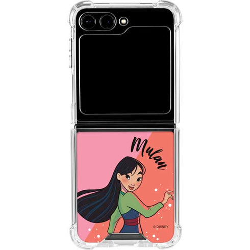 Disney Princess Mulan Art Galaxy Z Flip5 5G Clear Case