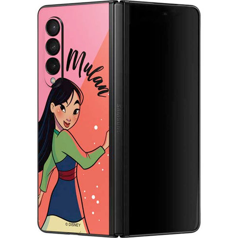 Disney Princess Mulan Art Galaxy Z Fold3 5G Skin
