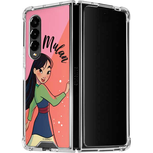 Disney Princess Mulan Art Galaxy Z Fold4 5G Clear Case