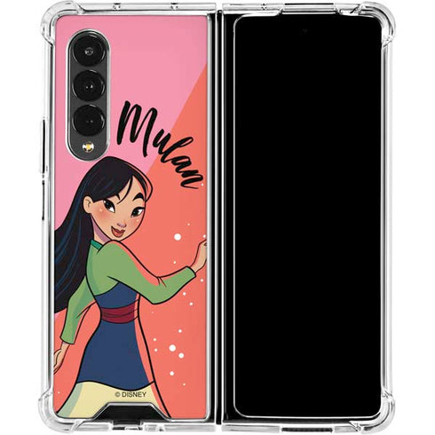 Disney Princess Mulan Art Galaxy Z Fold4 5G Clear Case