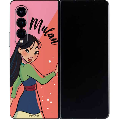 Disney Princess Mulan Art Galaxy Z Fold4 5G Skin