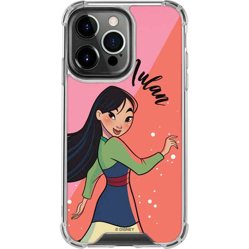 Disney Princess Mulan Art iPhone 13 Pro Clear Case