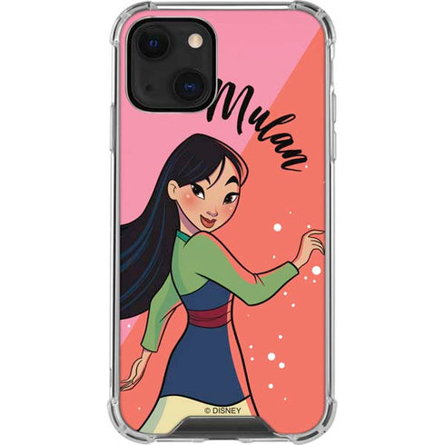 Disney Princess Mulan Art iPhone 14 Plus Clear Case
