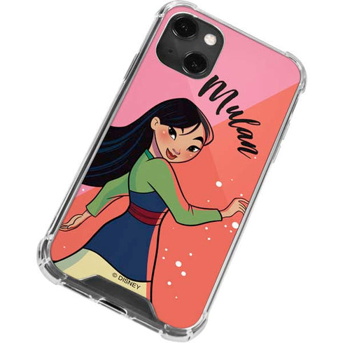 Disney Princess Mulan Art iPhone 14 Plus Clear Case