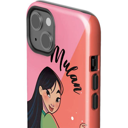 Disney Princess Mulan Art iPhone 15 Impact Case