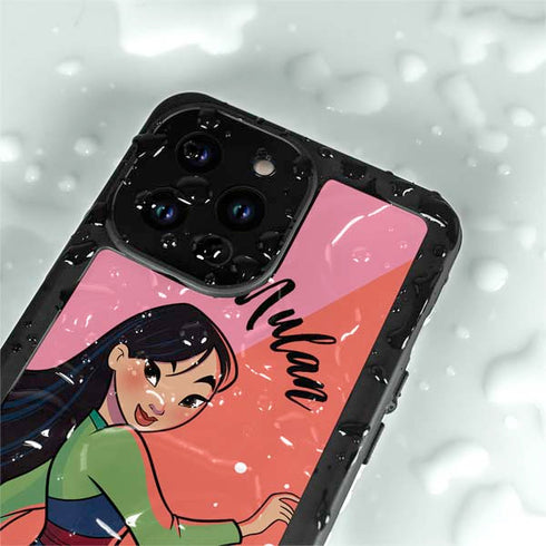Disney Princess Mulan Art iPhone 14 Pro Max Waterproof Case