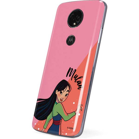 Disney Princess Mulan Art Moto E5 Plus Skin