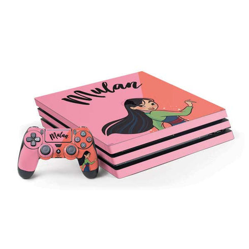 Disney Princess Mulan Art PS4 Pro Bundle Skin