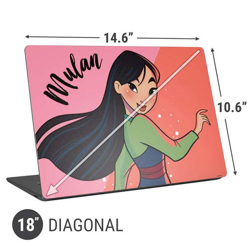 Disney Princess Mulan Art Universal Laptop 18in (14.6 x 10.6in) Skin