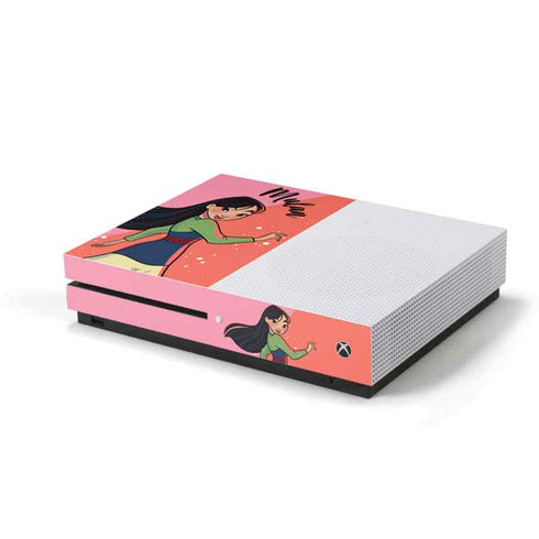 Disney Princess Mulan Art Xbox One S Console Skin