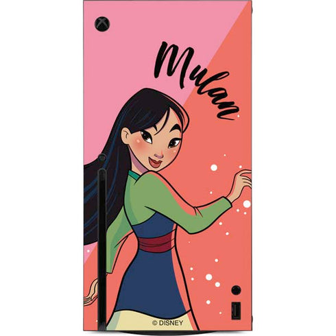 Disney Princess Mulan Art Xbox Series X Console Skin