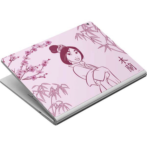 Disney Mulan Character Art Surface Book Skin