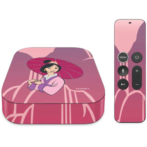 Disney Mulan with Umbrella Apple TV Skin
