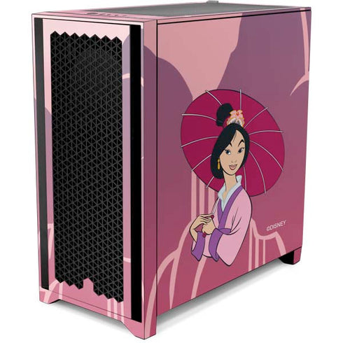 Disney Mulan with Umbrella Corsair 4000D Tempered Glass Mid-Tower ATX Case Skin