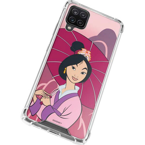 Disney Mulan with Umbrella Galaxy A12 Clear Case