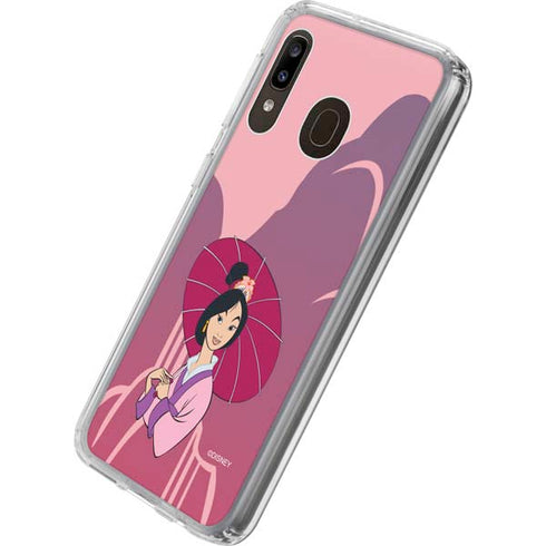 Disney Mulan with Umbrella Galaxy A20 Clear Case