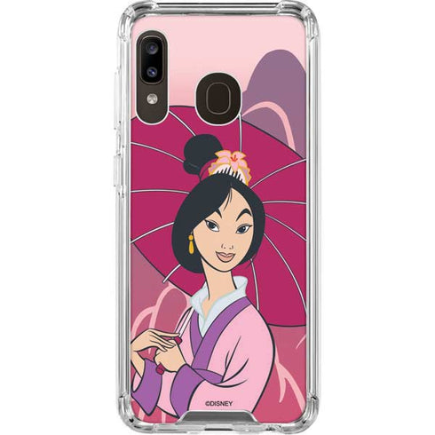 Disney Mulan with Umbrella Galaxy A30 Clear Case