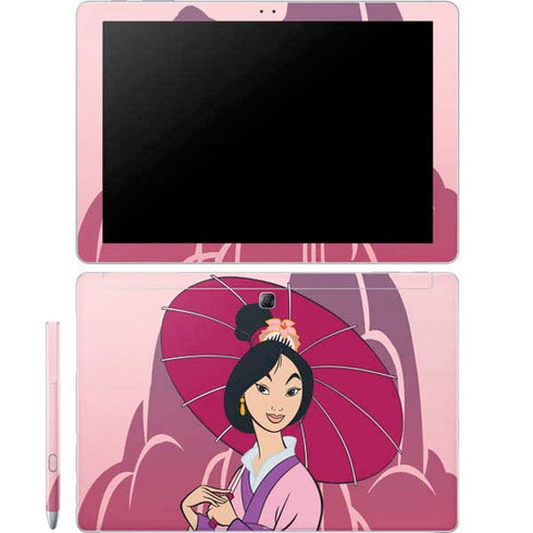 Disney Mulan with Umbrella Galaxy Book 12in Skin