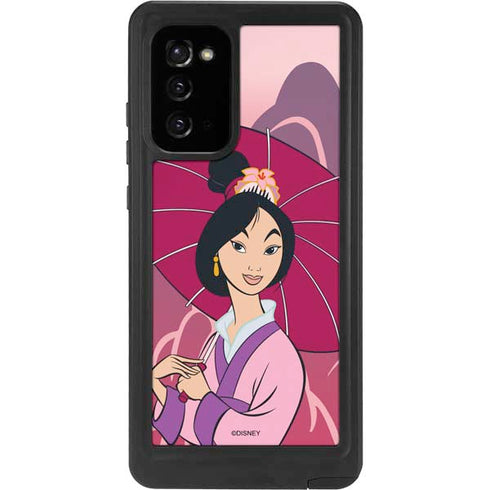 Disney Mulan with Umbrella Galaxy Note20 5G Waterproof Case