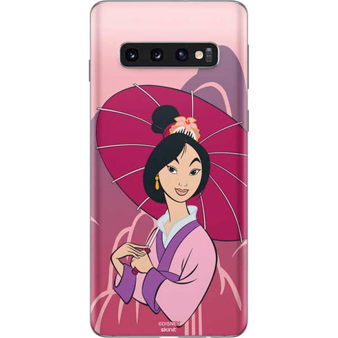 Disney Mulan with Umbrella Galaxy S10 Skin