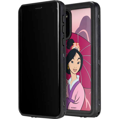 Disney Mulan with Umbrella Galaxy S20 Waterproof Case