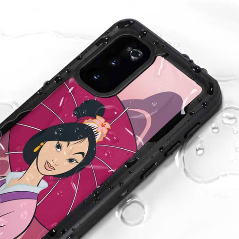 Disney Mulan with Umbrella Galaxy S20 Waterproof Case