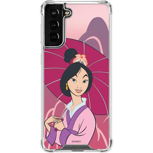 Disney Mulan with Umbrella Galaxy S21 FE Clear Case