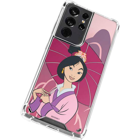 Disney Mulan with Umbrella Galaxy S21 Ultra 5G Clear Case