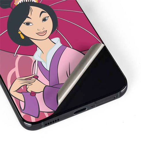 Disney Mulan with Umbrella Galaxy S22 Plus Skin