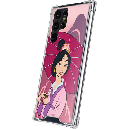 Disney Mulan with Umbrella Galaxy S22 Ultra Clear Case