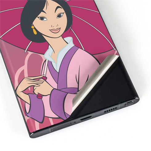 Disney Mulan with Umbrella Galaxy S22 Ultra Skin