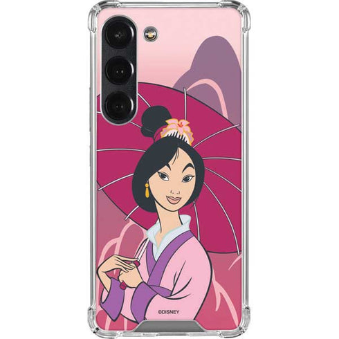 Disney Mulan with Umbrella Galaxy S23 Clear Case