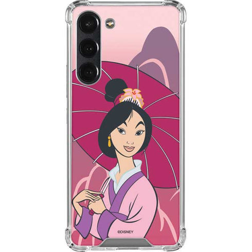 Disney Mulan with Umbrella Galaxy S23 Plus Clear Case