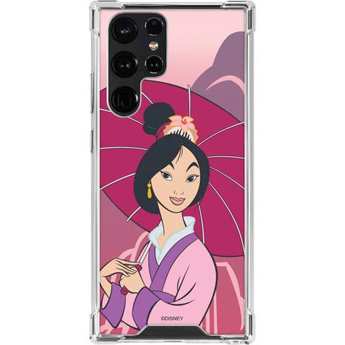 Disney Mulan with Umbrella Galaxy S24 Ultra Clear Case