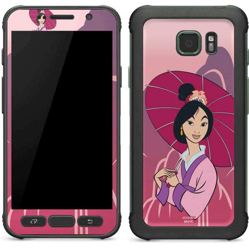 Disney Mulan with Umbrella Galaxy S7 Active Skin