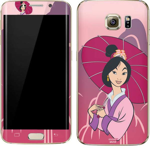 Disney Mulan with Umbrella Galaxy S7 Edge Skin
