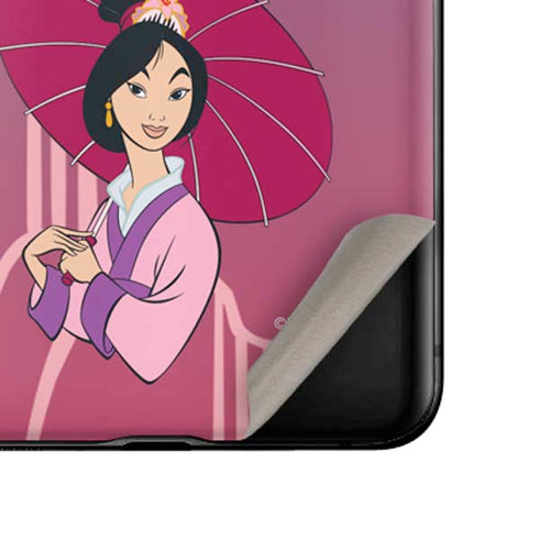 Disney Mulan with Umbrella Galaxy Z Flip Skin