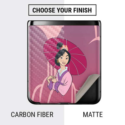 Disney Mulan with Umbrella Galaxy Z Flip Skin