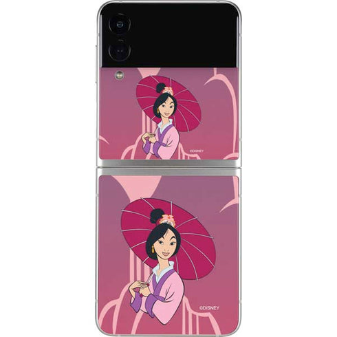 Disney Mulan with Umbrella Galaxy Z Flip3 5G Skin