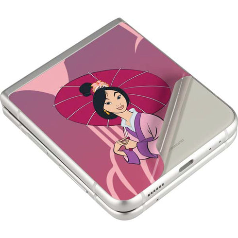 Disney Mulan with Umbrella Galaxy Z Flip3 5G Skin
