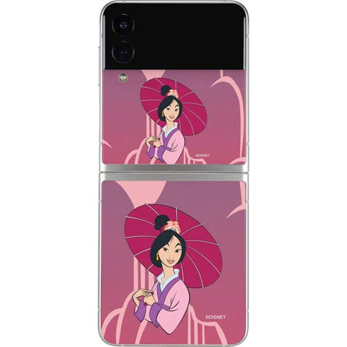 Disney Mulan with Umbrella Galaxy Z Flip4 5G Skin