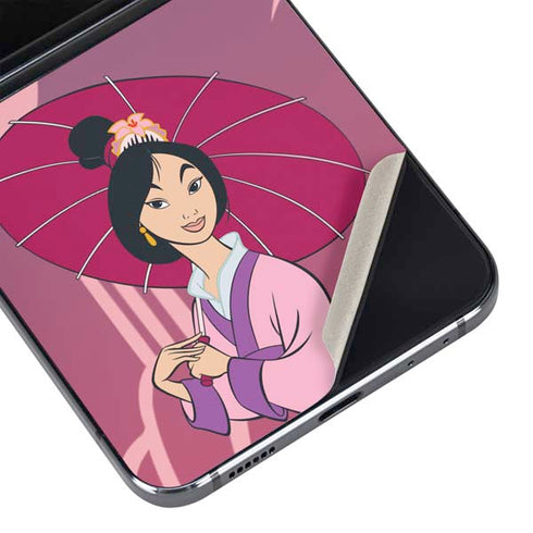 Disney Mulan with Umbrella Galaxy Z Flip5 5G Skin